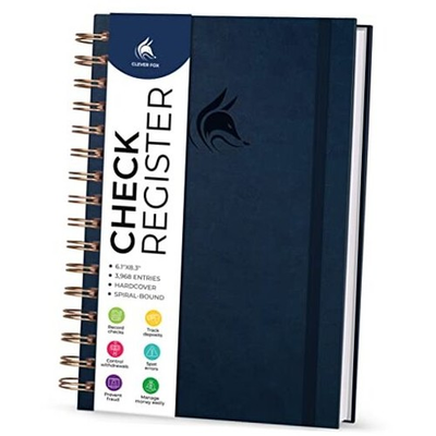 #ad Check Register for Personal Checkbook – Checking A5 6.3quot; x 8.5quot; Dark Blue $30.37