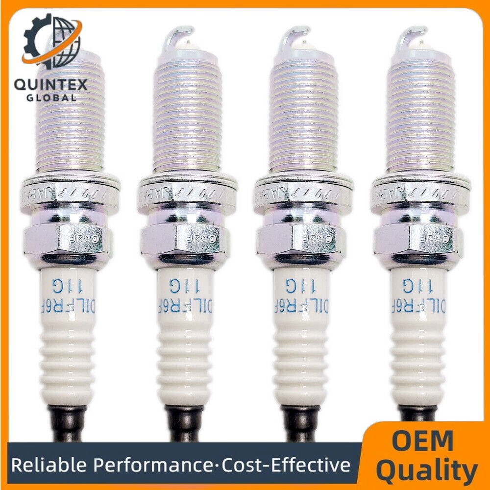 4pcs Iridium 12290-RBJ-003 DILFR6F11G Spark Plugs For 2010 2011 Honda Insight