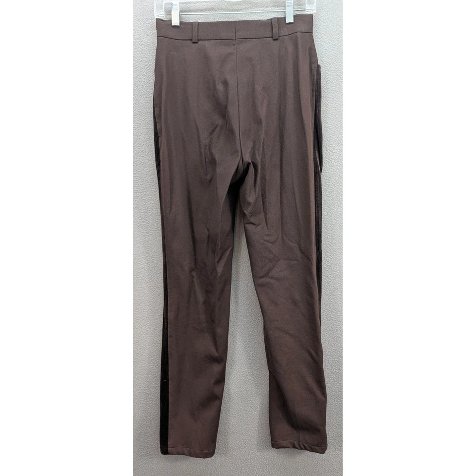 Pantalones Escada Margaretha Ley Pana Tiro Alto Elastizados Alemania Marrón Talla 36 Foto 4 de 4