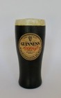 Vintage PAINTED WOOD GUINNESS BEER GLASS w/ PAPER LABEL 6.5" Display Piece — photo 1