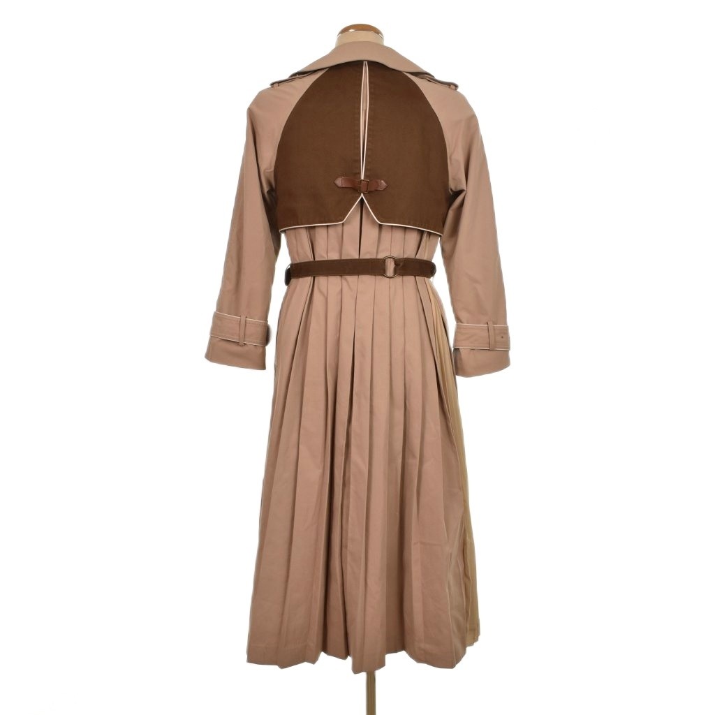 Ameri VINTAGE 19SS Women's Beige Back Pleated Tre… - image 3