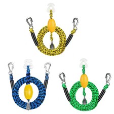 Water Skiing Tow Rope 17FT Heavy Duty with Steel Hooks and Floating Ring