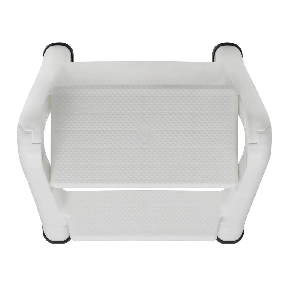 Rubbermaid EZ Step Folding Stool 2 Step White Skid Resistant Home Improvement... - Image 3 of 4