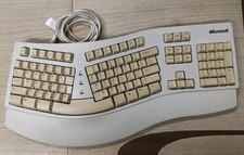 Vintage 1995 Microsoft Natural PS/2 Keyboard 59758 Tested Working