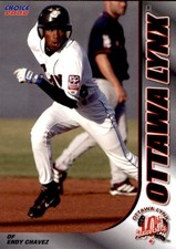 2002 Ottawa Lynx Choice #9 Endy Chavez Venezuela VZ Baseball Card