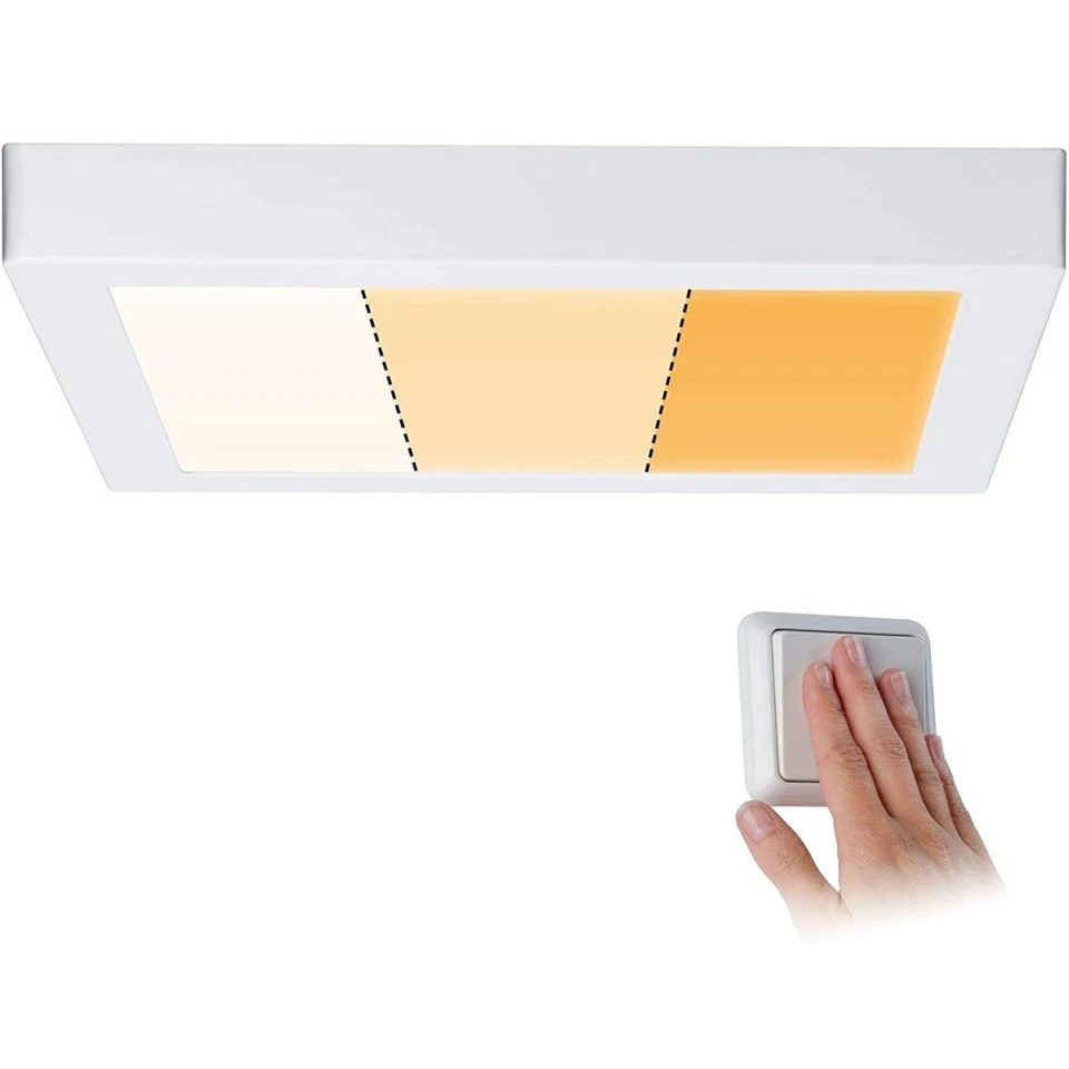 Paulmann LED Aufbau Panel 30x30cm Carpo weiß matt WarmDim 16W 1400lm warmweiß - Bild 1 von 4