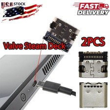 2X USB Type-C Power Jack Charging Port Connector Dock Parts fit Valve Steam Deck