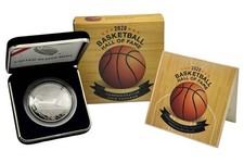 2020 Basketball Hall Of Fame Commemorative Proof Silver Dollar Coin OGP