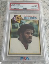 1979 Topps - Earl Campbell #390 (RC) PSA 8 HOF REGISTRY SET BREAK