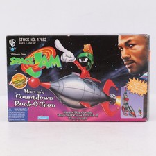 1996 Space Jam Marvin's Countdown Rock-O-Tron Rocket Ship Game Playmates 17682
