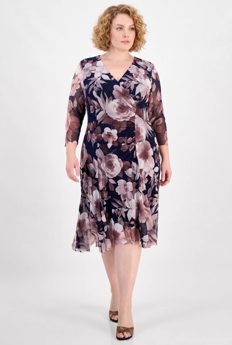 ebay plus size party dresses Plus Size Christmas Women Check A-Line Dress Casual Cocktail Party Midi Dresses