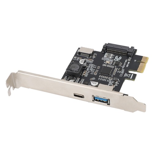 New USB3.2 Gen1 Expansion Card 5Gbps PCIE 1X To USB A TYPE C TYPE E Adapter Car - Photo 10/12