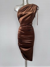 Lovely one shoulder dress size 12 Stretchy Velvet Fabric ￼