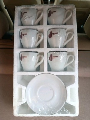 6er Set Bar Kaffee, Espresso, DANESI CAFFÈ Roma 90''-Vintage