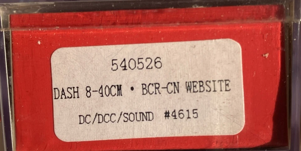 Rapido Trains N Scale Dash 8-40CM BCR CN Website DC/DCC/Sound 4615 BCOL Canadian - Image 2 of 3
