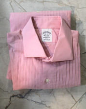 NWOT Brooks Brothers Regent Fit Long Sleeve Tuxedo Shirt Size 16-34- pink