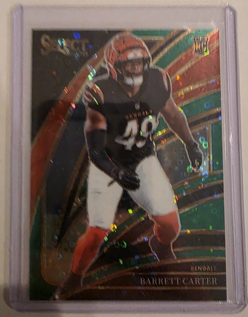 2025 Panini Select #258 Barrett Carter Green Disco Prizm #/5