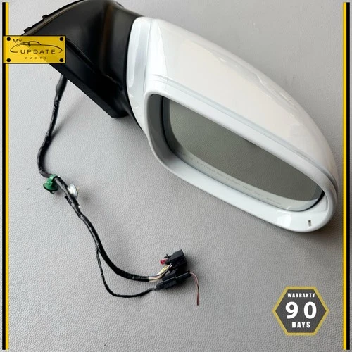 2010-2015 AUDI Q7 RIGHT (PASSENGER SIDE) DOOR REAR VIEW MIRROR W/ BLIND SPOT OEM
