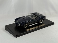 Road Tough 1/18 Scale Die Cast Model Shelby Cobra 427 S/C - Dark Blue On Stand