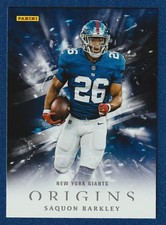 SAQUON BARKLEY 2018 Origins PROMO RC Giants Giveaway NYG1 Panini Rookie Card SGA. rookie card picture