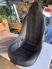 Black Vinyl High Back Bucket Seat Cover Dune Buggy Vw Baja Bug Each