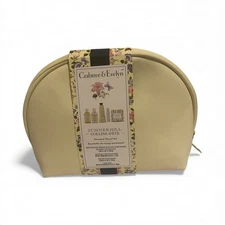 Crabtree & Evelyn Summer Hill Personal Travel Set  in Yellow Pouch