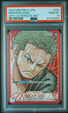 2022 One Piece Roronoa Zoro OP01-001 arte alternativa giapponese PSA 10