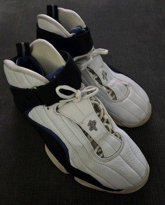 Nike Air Penny IV 4 OG Orlando White-Blue-Black Size 12 Sneakers 830095-101