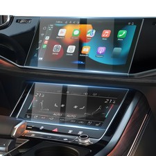 2 Pack Screen Protector for 2020-2025 2026 Audi Q7 Q8 10.1-Inch Upper...