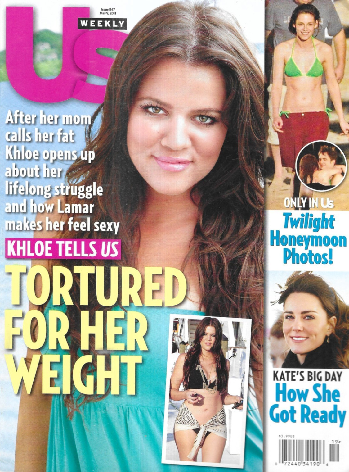 Us Weekly Magazine Khloe Kardashian Twilight Kate Middleton LeAnn Rimes 2011