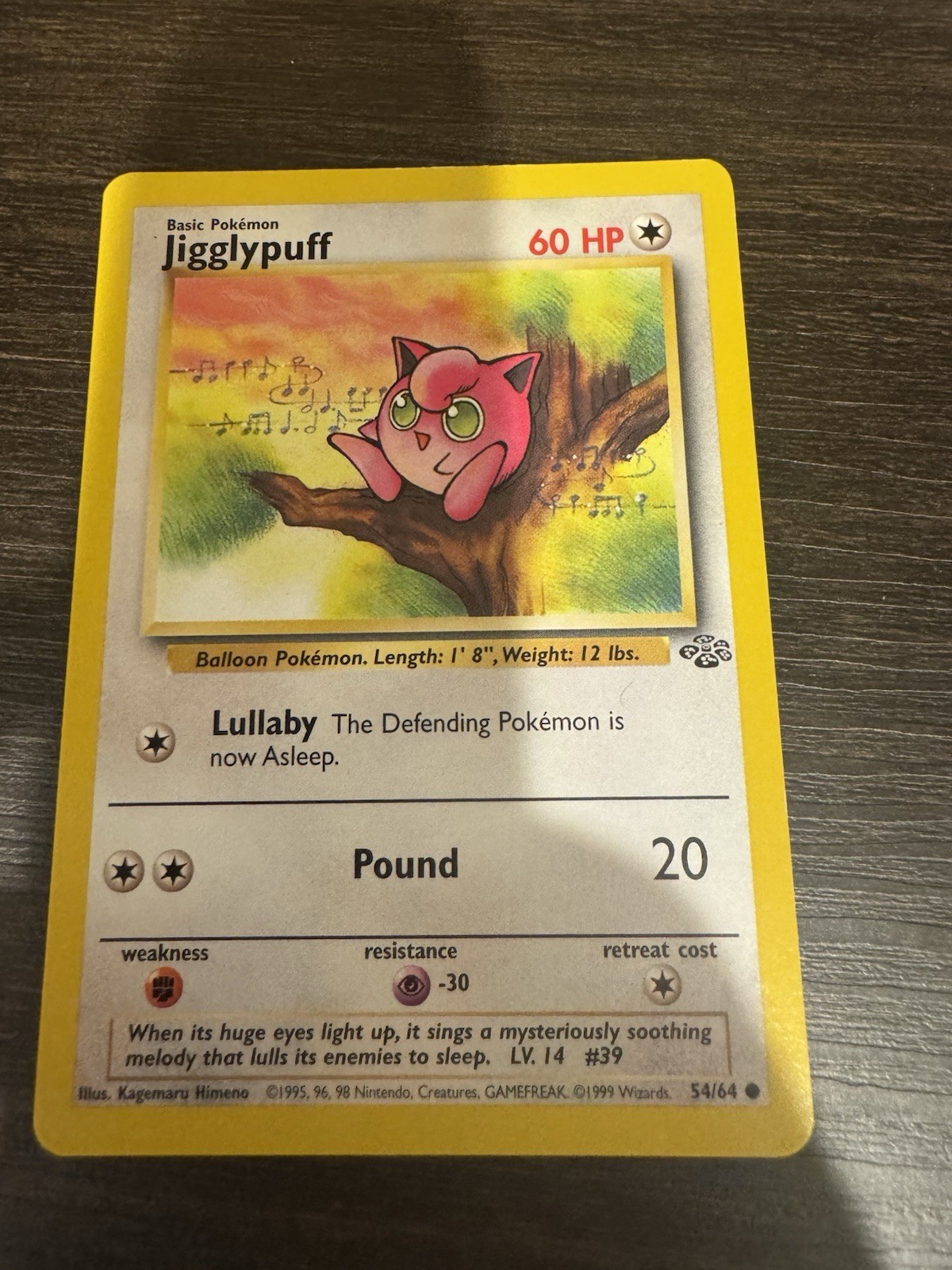 Pokémon Jigglypuff Jungle 1st Edition (54/64) NM