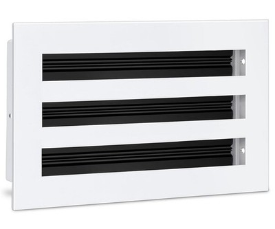 10x6 AC Vent Cover   White Aluminum Linear Slot Diffuser, Ceiling/Wall/Floor