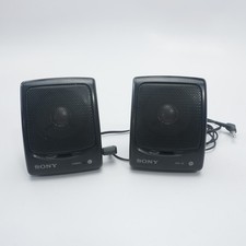 Vintage Portable Sony Powered Speakers Amplified SRS-18 Walkman Discman
