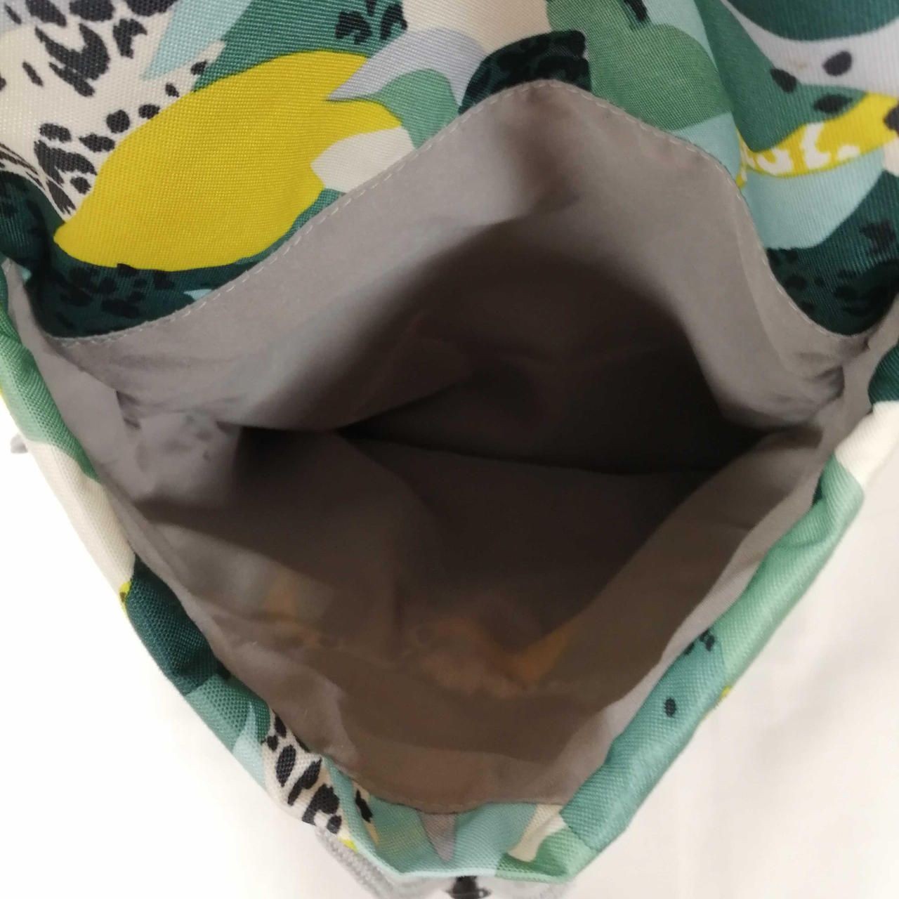 Kipling total pattern backpack green x yellow sma… - image 17