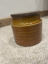 Hornsea Saffron 1972 Tea Storage Jar With Lid
