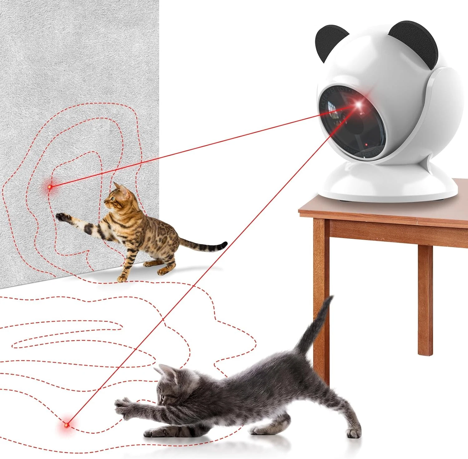 Automatic Cat Laser Toy Interactive Cat Toys for Indoor Cats/Kitty/Dogs,​​Laser