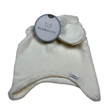 Kids Koala Winter Knit Hat  Mittens Set 18-24 Months Ivory Unisex NEW