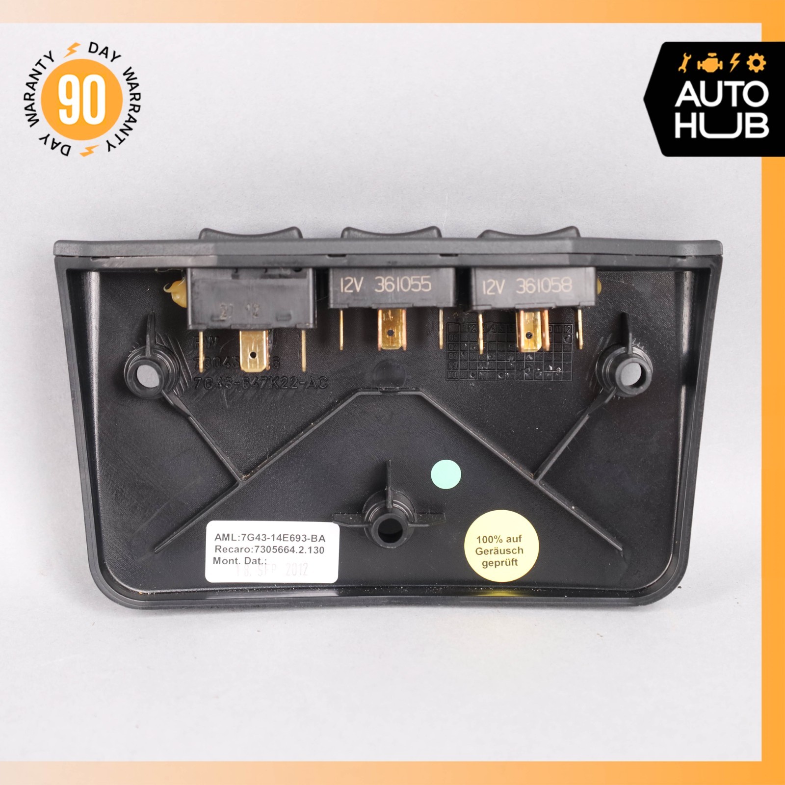 Aston Martin V8 Vantage DB9 DBS Right Seat Lumbar Regulator Switch w/ Cover OEM
