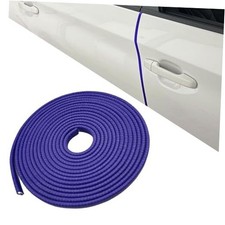 Car Door Edge Guards, 16Ft Rubber Seal Car Door Edge Trim, No Glue 16.5Ft Blue