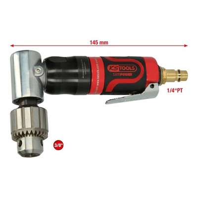 KS Tools 3/8''SlimPOWER Mini-Druckluft-Winkelbohrmaschine