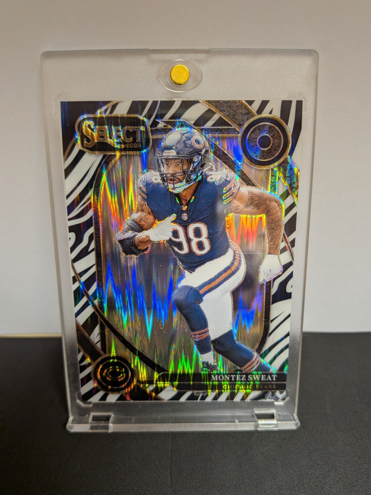 2024 Panini Select - Club Level Montez Sweat #284 Zebra Prizm CASE HIT