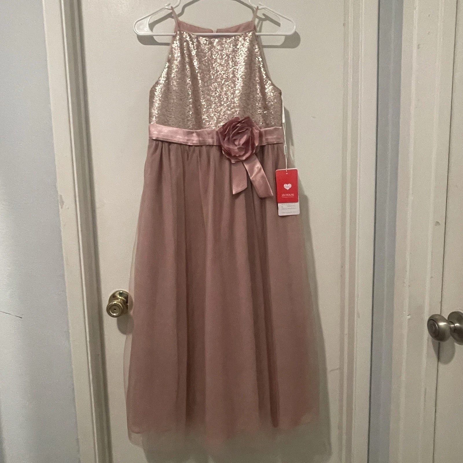 JJ's House Girls' Pink Gown Dress Formal, Special Occasion - Size 10-12