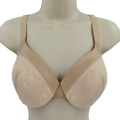 Maidenform 38C Bra 09436 Comfort Devotion Beige Lace Overlay Underwire Padded