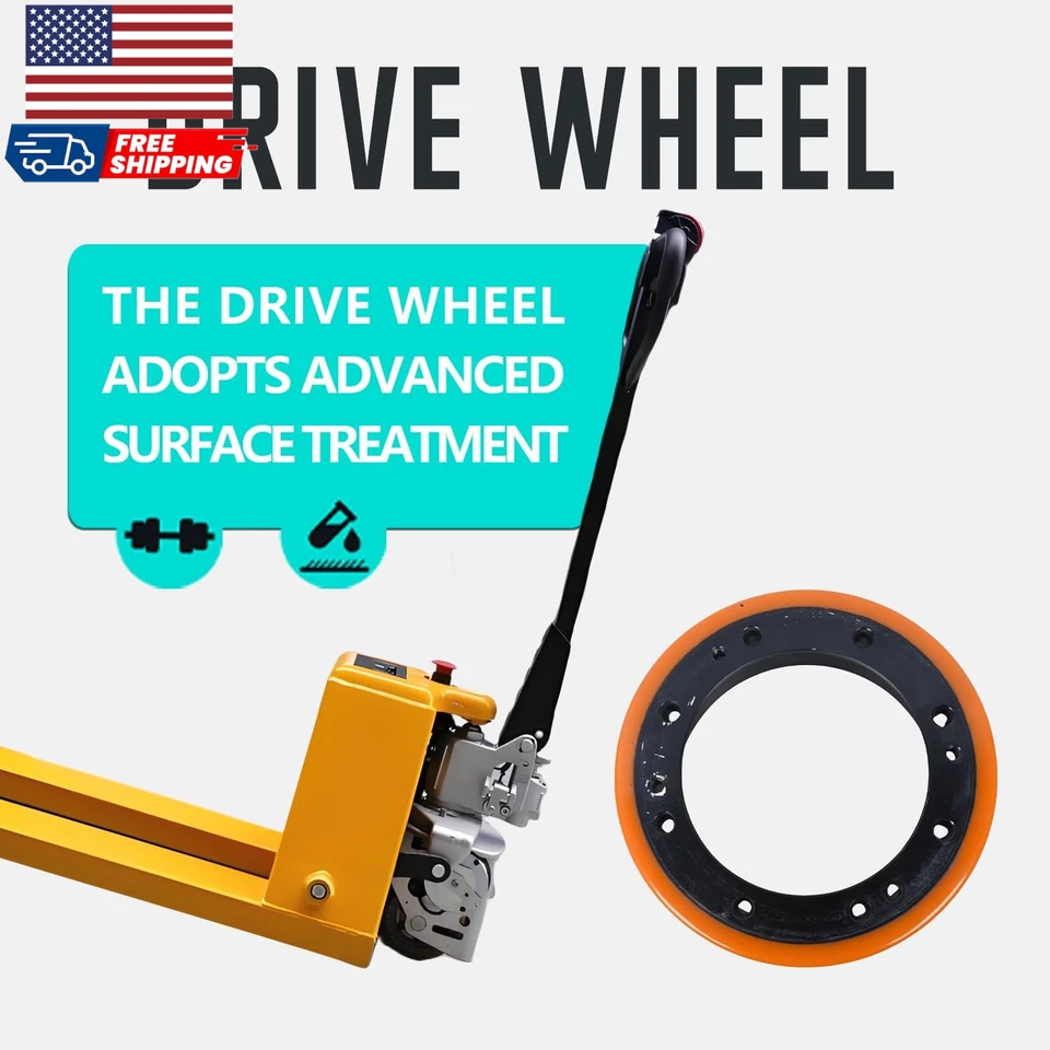 Rueda motriz compatible con transpaleta eléctrica A-1034 A-1017 Foto 4 de 4