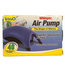 Tetra Whisper 40 Gallon Aquarium Air Pump For Fish Tanks