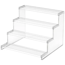Lifewit 4 Tier Clear Display Risers Stand Organizers for Figures, 12 inch