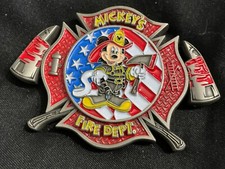Walt Disney World Fire Department Mickey Mouse Challenge  coin