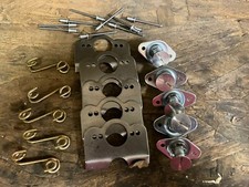 5 STEEL 7/16" BY .500" 1/4 Quick Turn FLUSH HEAD SELF EJECT Dzus, 5 Springs 1"