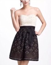 Anthropologie Meadow Rue Battenberg & Organdy Dress Size 2