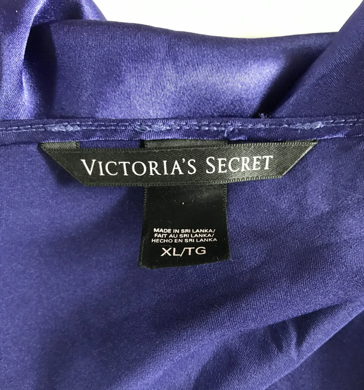 UNDERCOVER Victoria Secret Vestito Slip Pizzo Donna XL Viola Strap Cami